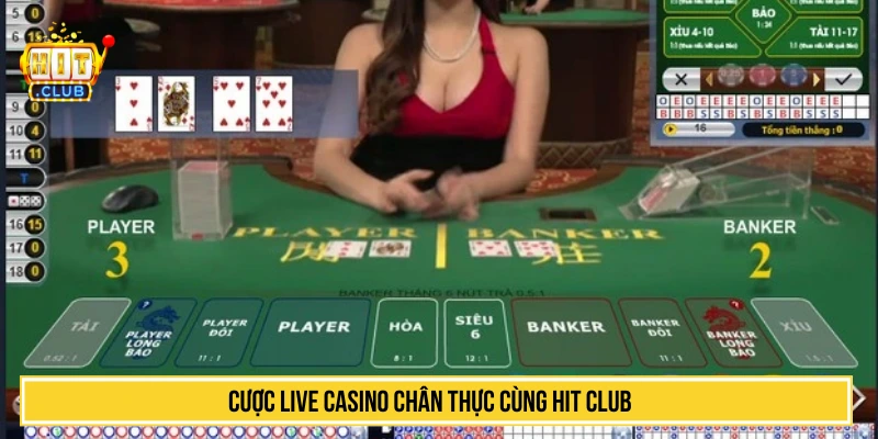 Cược live casino chân thực cùng HIT CLUB 