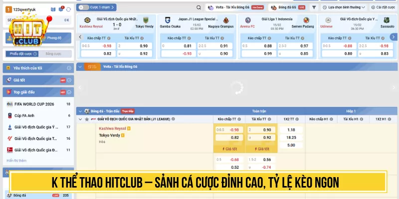 K Thể Thao HITCLUB Cá Cược Đỉnh Cao Tỷ Lệ Kèo Ngon K Thể Thao HITCLUB – Sảnh Cá Cược Đỉnh Cao, Tỷ Lệ Kèo Ngon
