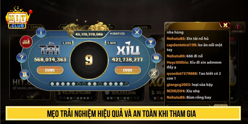 Cách Chơi Tài Xỉu MD5 HITCLUB Đơn Giản, Thưởng Hấp Dẫn Mẹo trải nghiệm hiệu quả và an toàn khi tham gia