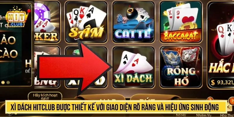 Xì Dách HITCLUB Game Bài Chiến Thuật So Điểm Dealer Xì dách HITCLUB được thiết kế với giao diện rõ ràng và hiệu ứng sinh động